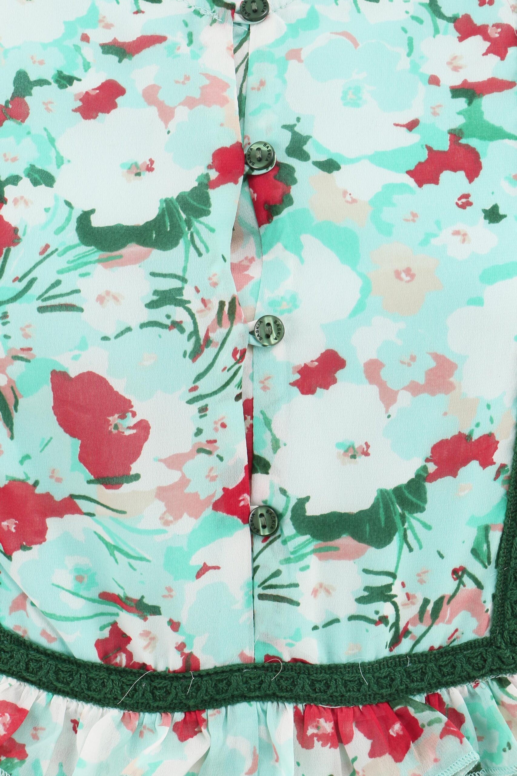 White Green Women's dress - Image 4